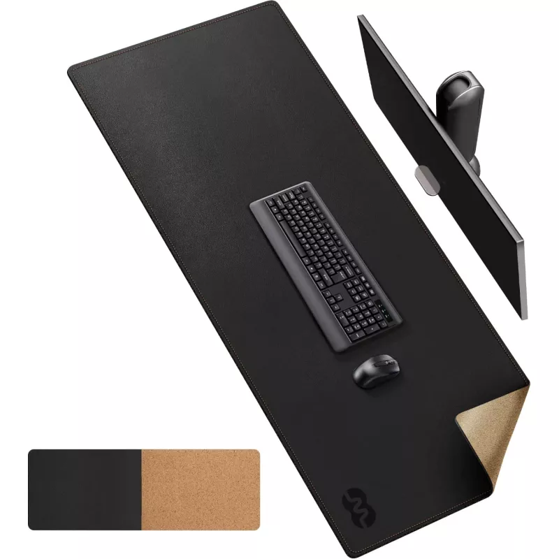 MOZOS LDP1260 tappetino da scrivania premium in pelle 1200x600 mm nero