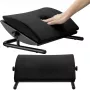 MOZOS FS3 poggiapiedi ergonomico per ufficio, nero, regolabile in altezza 110-170 mm, inclinazione fino a 30°, superficie antiscivolo
