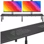 MOZOS SPM2 rialzo da scrivania per doppio monitor 1000x230x120 mm nero