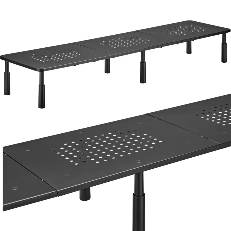 MOZOS SPM2 rialzo da scrivania per doppio monitor 1000x230x120 mm nero