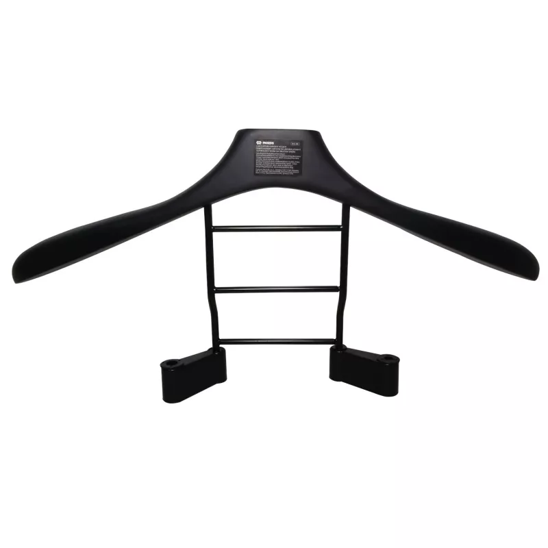 MOZOS WS-BK appendiabiti auto per poggiatesta, nero/argento, acciaio inox e ABS, portata 20 kg