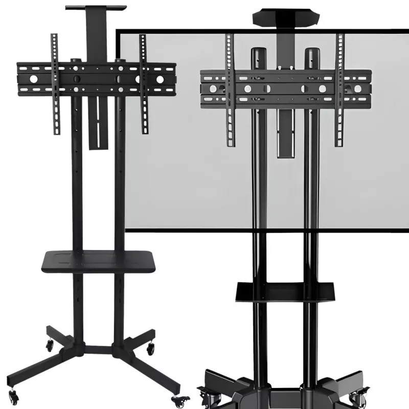 MOZOS 1500 supporto mobile per TV da 32-70 pollici e monitor, nero