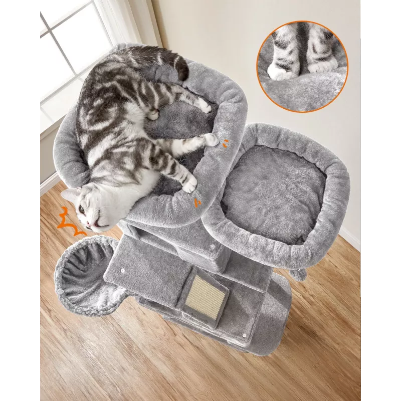 MOZOS Kitty Tree grande tiragraffi per gatti, altezza 206 cm