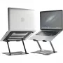 MOZOS N2-BK supporto ergonomico per laptop - nero, regolabile in altezza, pieghevole, alluminio