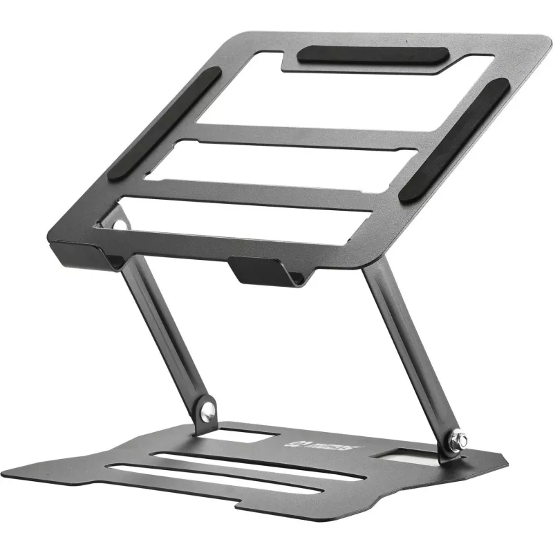 MOZOS N2-BK supporto ergonomico per laptop - nero, regolabile in altezza, pieghevole, alluminio