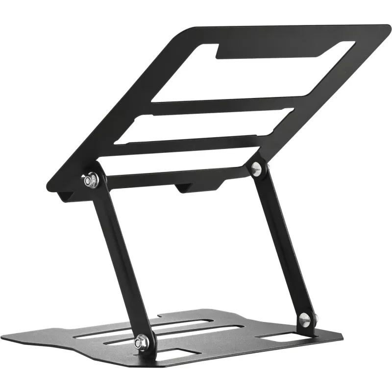 MOZOS N2-BK supporto ergonomico per laptop - nero, regolabile in altezza, pieghevole, alluminio
