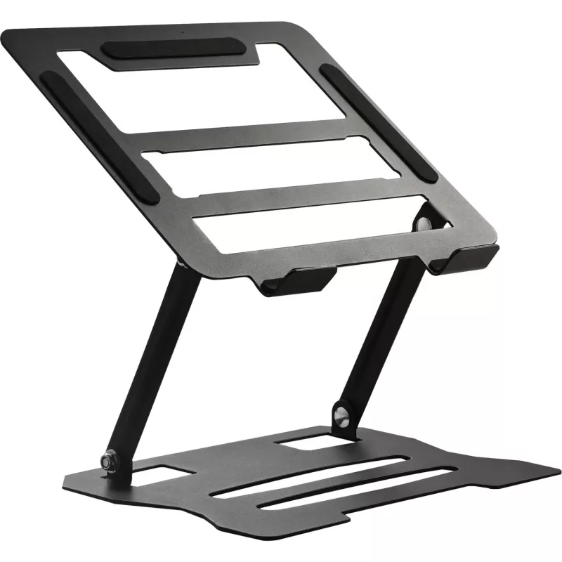 MOZOS N2-BK supporto ergonomico per laptop - nero, regolabile in altezza, pieghevole, alluminio