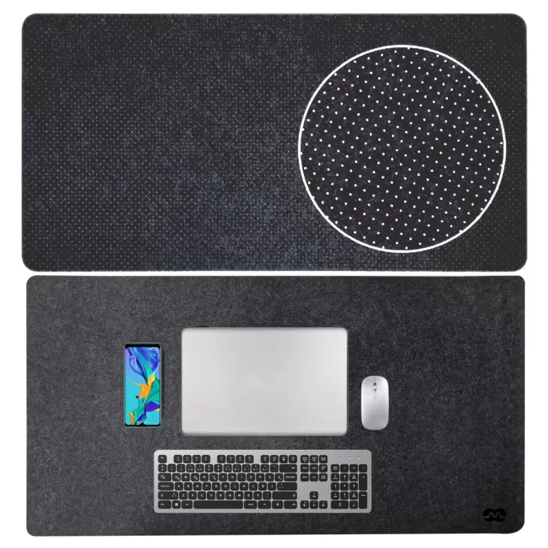 MOZOS WOOL-PAD tappetino da scrivania premium 120x60cm antracite
