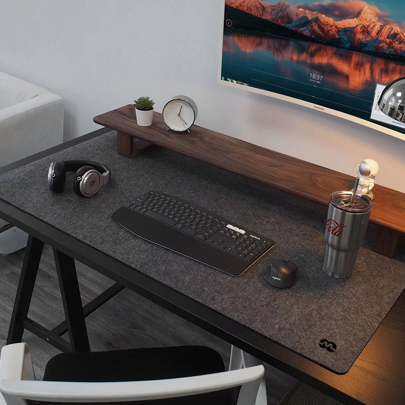 MOZOS WOOL-PAD tappetino da scrivania premium 120x60cm antracite