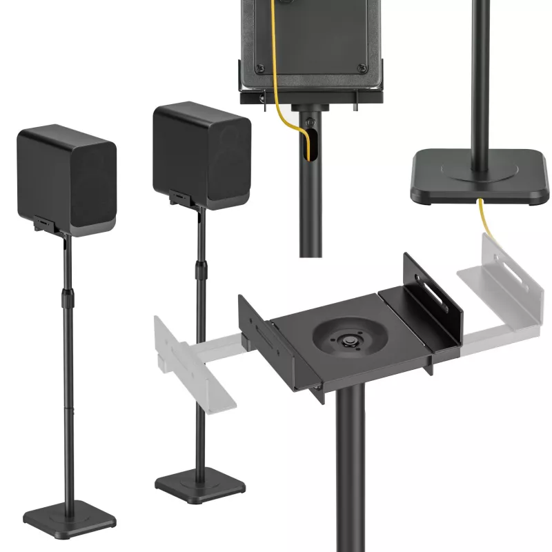 MOZOS MSS6-SET Supporti da studio per monitor coppia nero