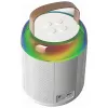 MOZOS MK Microfono karaoke bianco con altoparlante Bluetooth