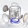 MOZOS MK Microfono karaoke bianco con altoparlante Bluetooth