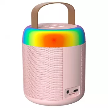 MOZOS MK Microfono karaoke rosa con altoparlante Bluetooth
