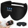 MOZOS LC001-V2 Maschera per dormire Bluetooth con altoparlanti stereo, nero