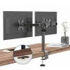 MOZOS MS03 Supporto da tavolo per doppio monitor per schermi da 17-34 pollici, nero