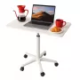 MOZOS SPM4-WH Tavolino mobile per laptop con regolazione in altezza, bianco