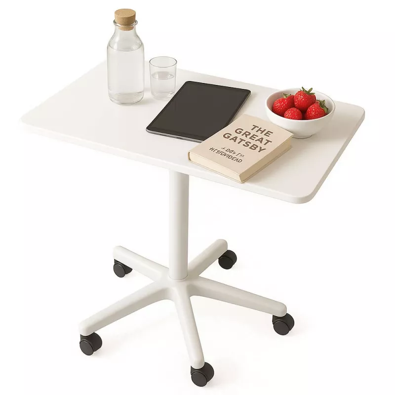 MOZOS SPM4-WH Tavolino mobile per laptop con regolazione in altezza, bianco