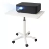 MOZOS SPM4-WH Tavolino mobile per laptop con regolazione in altezza, bianco