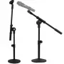 MOZOS SM807 Supporto da tavolo per microfono da studio con base rotonda pesante, nero