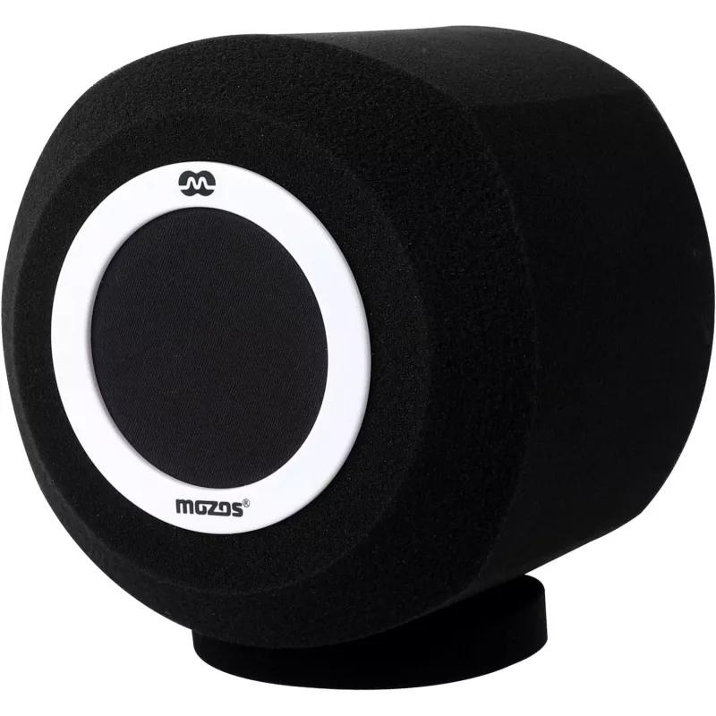MOZOS PS-4 Filtro pop sferico in schiuma antivento nero