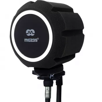 MOZOS PS-5 Filtro pop sferico in schiuma per microfono - nero