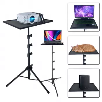 MOZOS PL2 Treppiede universale per proiettore, laptop, tablet, nero, 70-120 cm, 10 kg