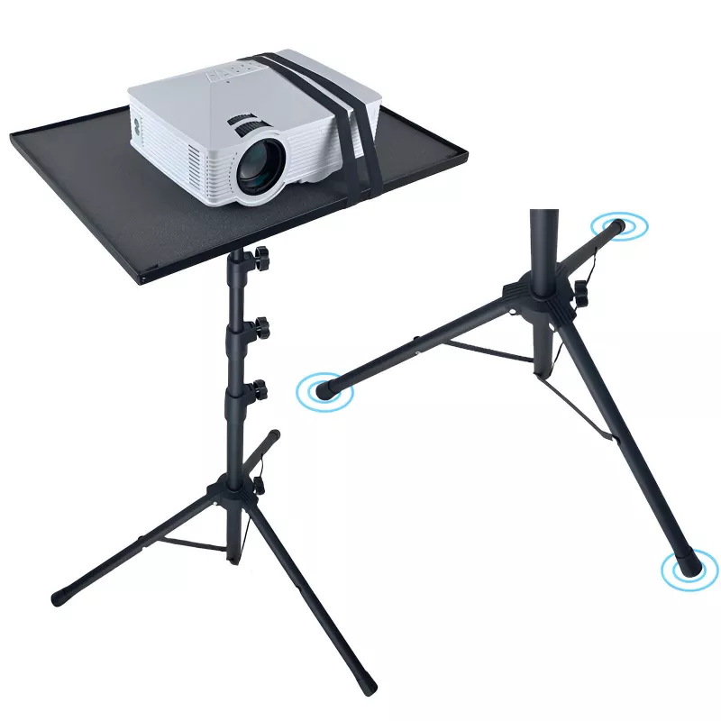 MOZOS PL2 Treppiede universale per proiettore, laptop, tablet, nero, 70-120 cm, 10 kg