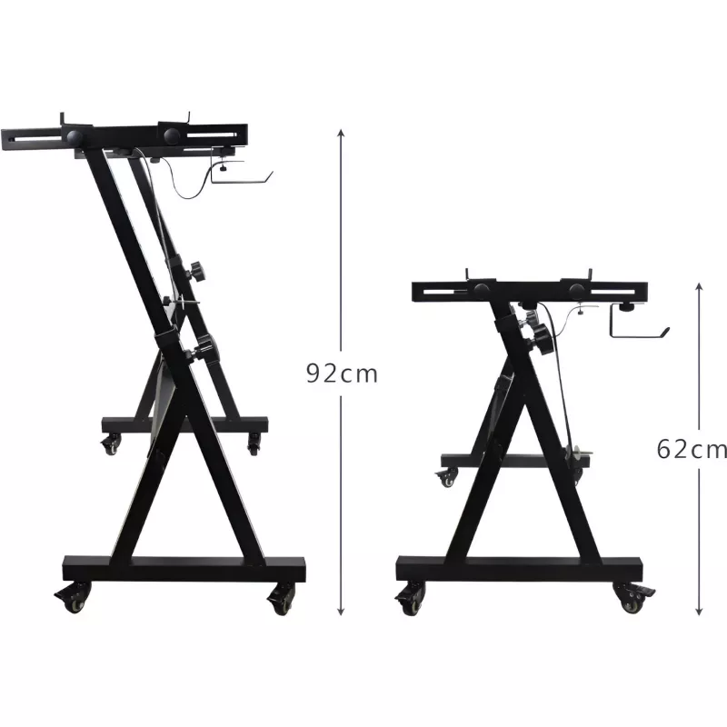 MOZOS KSX6 Supporto a X con ruote per tastiera per pianoforte digitale
