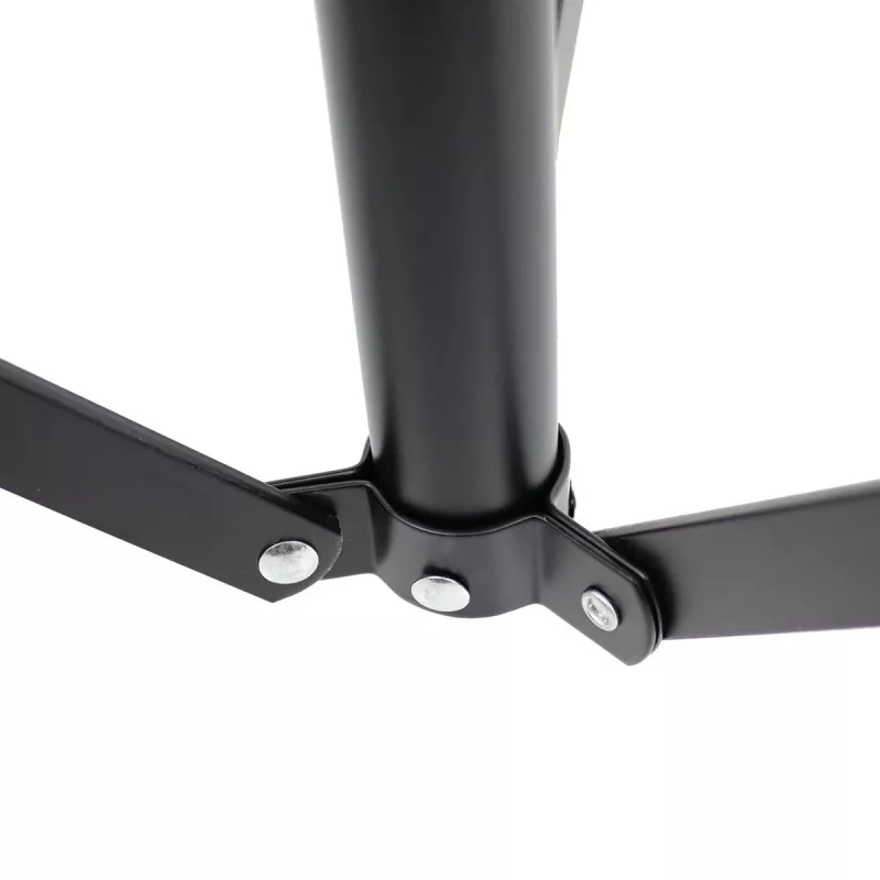MOZOS PB02 Sgabello per batteria pieghevole, nero, seduta 280 mm, altezza 450-550 mm