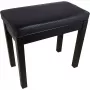 MOZOS PB03 Panchetta per pianoforte – regolabile in altezza, similpelle, nero