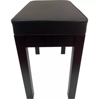 MOZOS PB03 Panchetta per pianoforte – regolabile in altezza, similpelle, nero