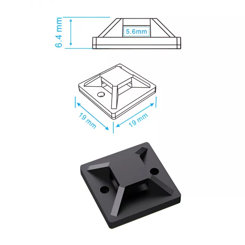 MOZOS CM-SET set di accessori per l'organizzazione dei cavi