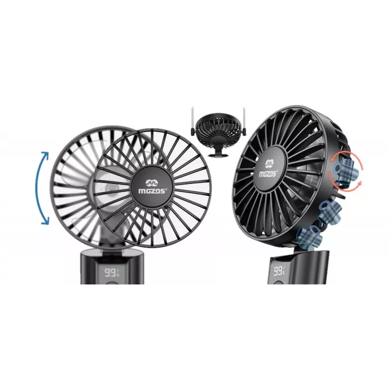 MOZOS F30 Ventilatore senza fili con batteria ricaricabile