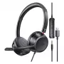 MOZOS KL201 Cuffie USB con microfono, on-ear, nere