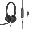 MOZOS KL201 Cuffie USB con microfono, on-ear, nere