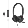 MOZOS KL201 Cuffie USB con microfono, on-ear, nere