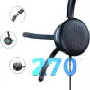 MOZOS KL201 Cuffie USB con microfono, on-ear, nere