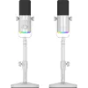 MOZOS GM-ONE Microfono dinamico bianco USB XLR RGB LED