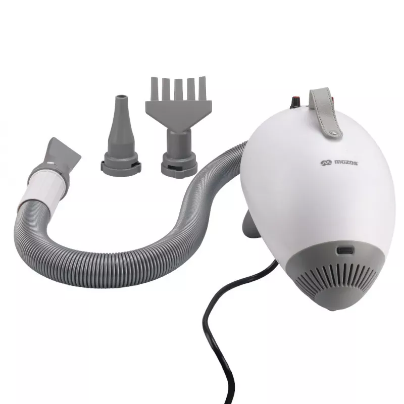MOZOS XB2-PRO soffiatore d'aria e asciugatore per toelettatura animali, 2100 W, grigio/bianco