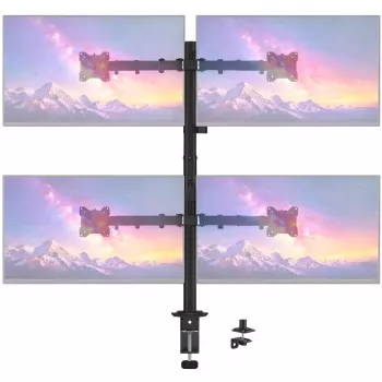 MOZOS MS04 Supporto da tavolo VESA per 4 monitor 17-32 pollici nero