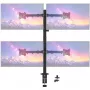 MOZOS MS04 Supporto da tavolo VESA per 4 monitor 17-32 pollici nero