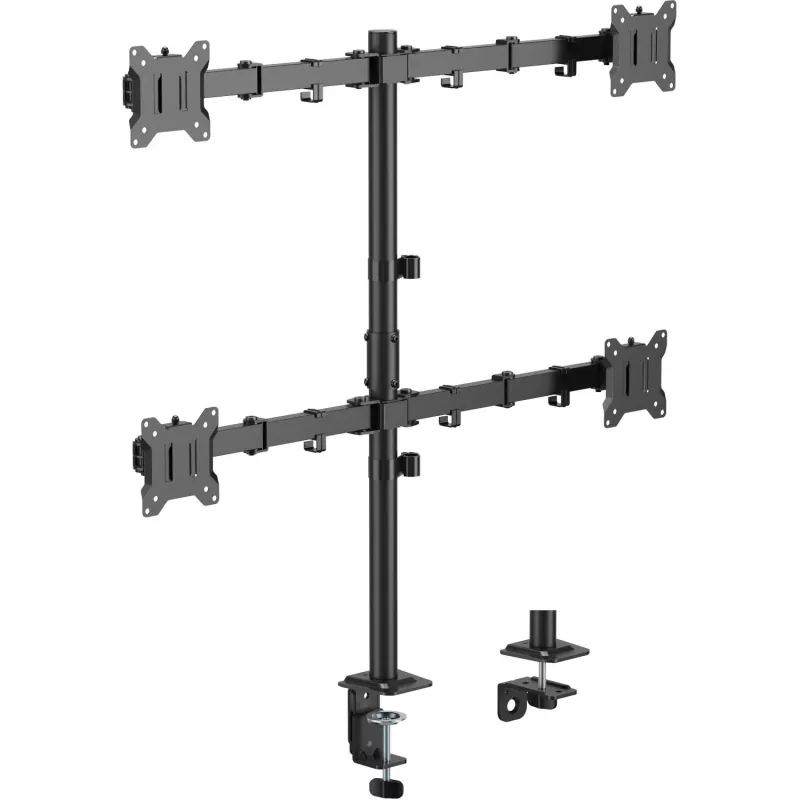 MOZOS MS04 Supporto da tavolo VESA per 4 monitor 17-32 pollici nero