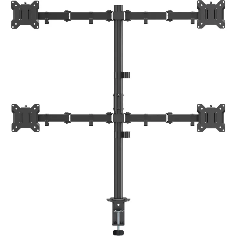 MOZOS MS04 Supporto da tavolo VESA per 4 monitor 17-32 pollici nero