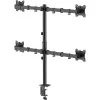 MOZOS MS04 Supporto da tavolo VESA per 4 monitor 17-32 pollici nero