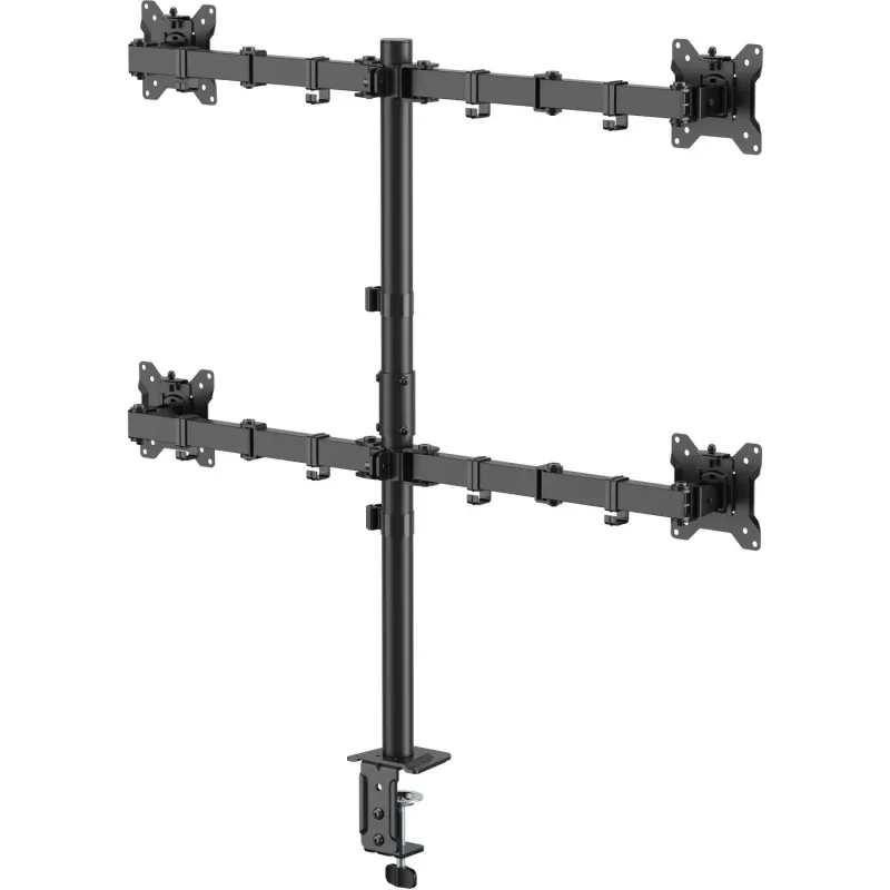 MOZOS MS04 Supporto da tavolo VESA per 4 monitor 17-32 pollici nero
