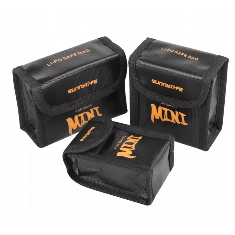 SUNNYLIFE Custodia di sicurezza ignifuga per batteria DJI Mavic Mini / Mini 2 / Mini SE - Contiene 3 batterie