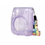 LOVEINSTANT custodia protettiva per Fujifilm Instax Mini 11 - lilla glitterato trasparente