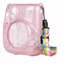LOVEINSTANT custodia protettiva per Fujifilm Instax Mini 11 - pink trasparente con glitter