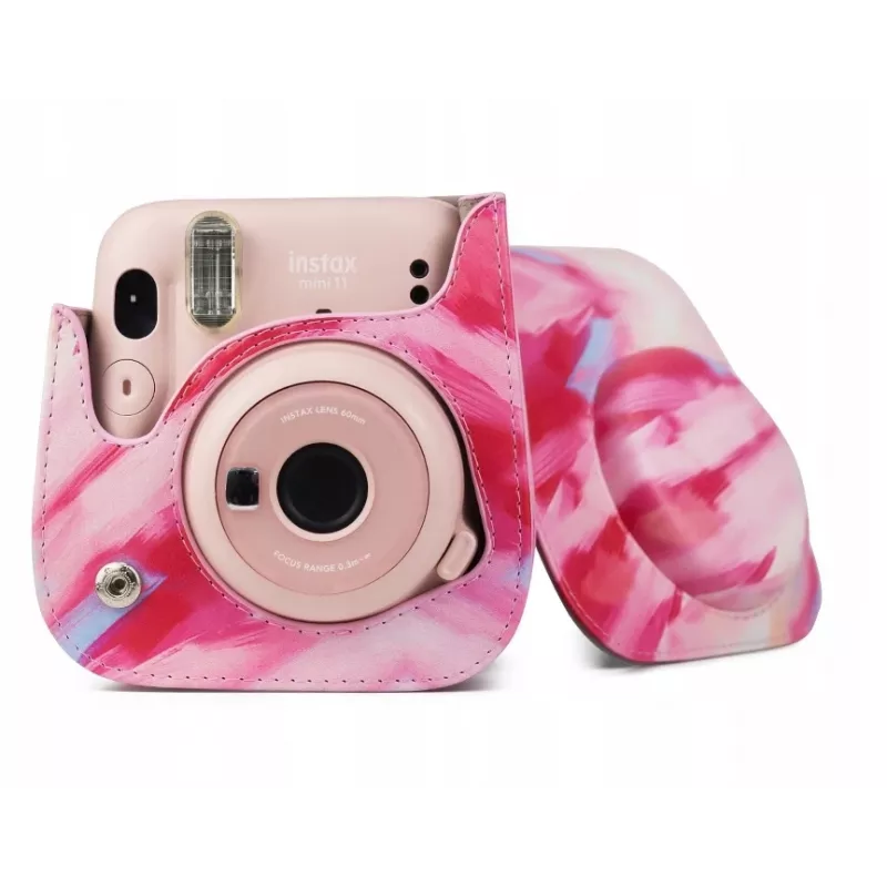 LOVEINSTANT custodia borsa per Fujifilm Instax Mini 11 - motivo Brush Strokes