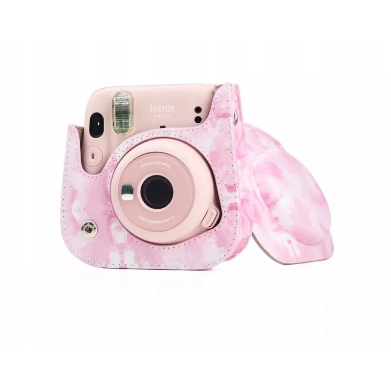 LOVEINSTANT custodia protettiva per Fujifilm Instax Mini 11 - Watercolor Pink Blurs